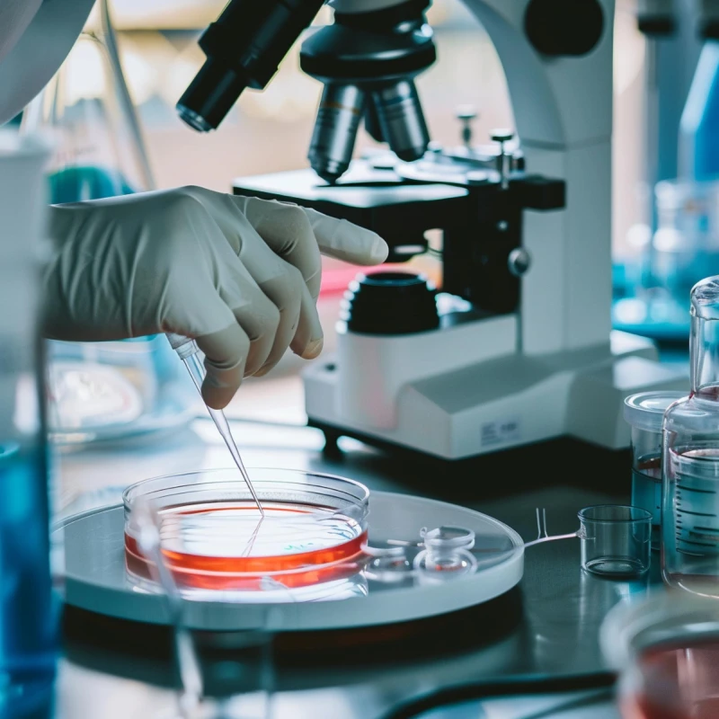 Modern laboratory with scientific instruments